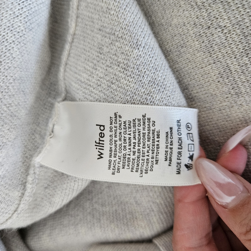 Wilfred Belize Long Knit Cardigan in Light Gray - Picture 8 of 12